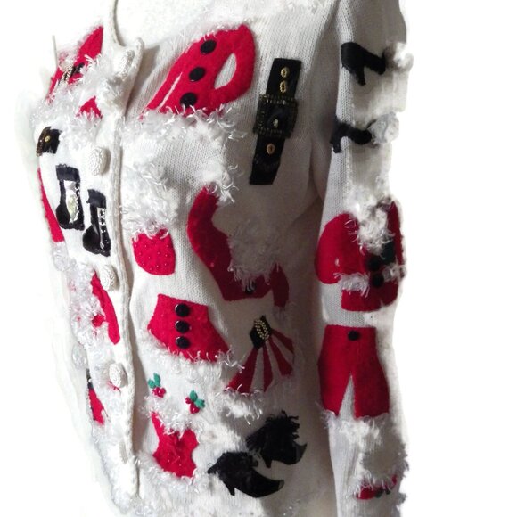 COPY - Michael Simon Embellished Christmas Sweater/ //Sexy Mrs. Santa - Picture 4 of 11
